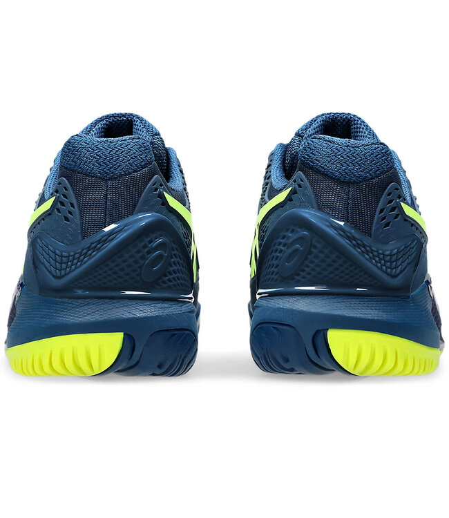 Asics Gel Resolution 9 WIDE Men's Tennis Shoe - Mako Blue/Safety Yellow