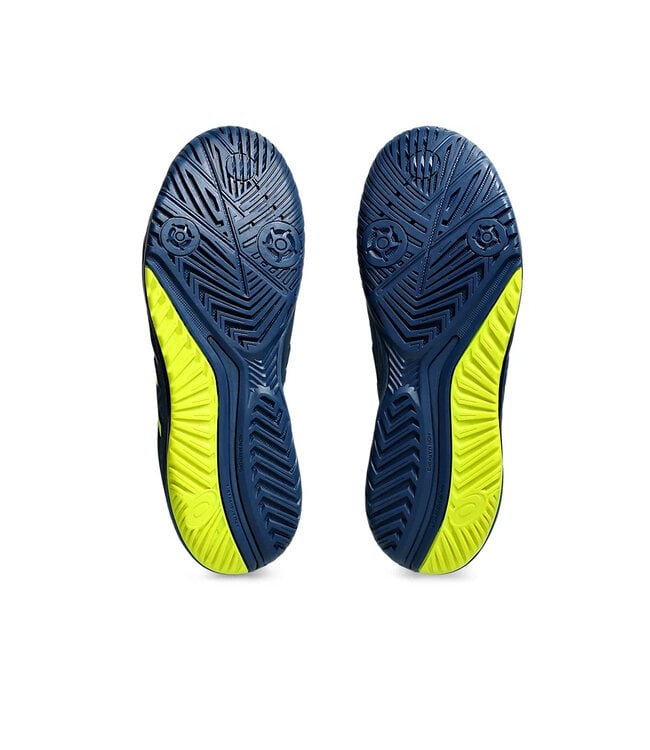 Asics Gel Resolution 9 WIDE Men's Tennis Shoe - Mako Blue/Safety Yellow