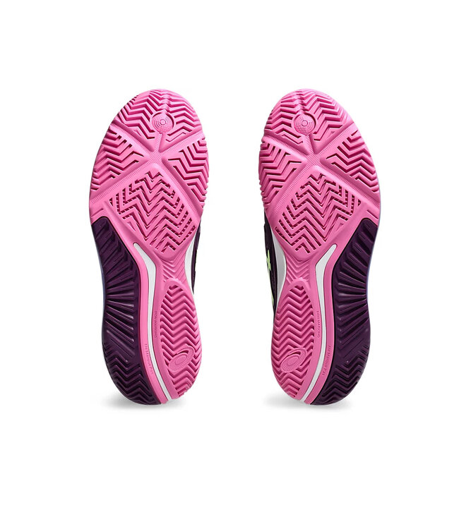 Asics Gel Resolution 9 Women's Padel Shoes  - Deep Mauve/Lime Green