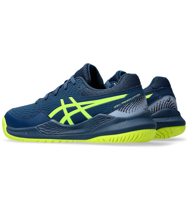 Asics Gel-Resolution 9 GS Junior - Mako Blue/Safety Yellow