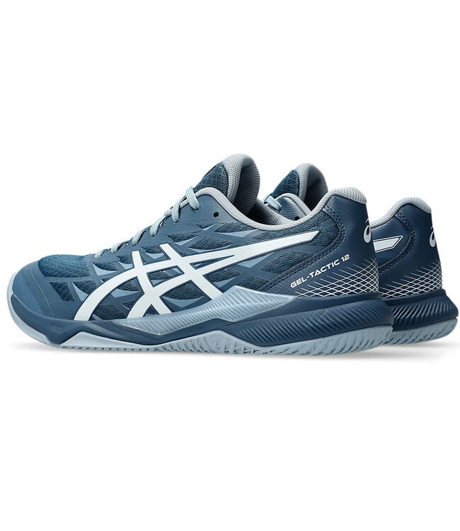Asics Gel Tactic 12 Men's Indoor Shoe - Vintage Indigo/White @ Lowest Price