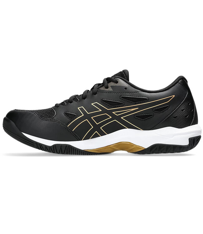 Asics Gel Rocket 11 Wide Men's Indoor Shoe - Black/Pure Gold @ Lowest Price