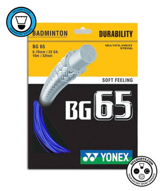 Yonex BG 65 Badminton String Royal Blue
