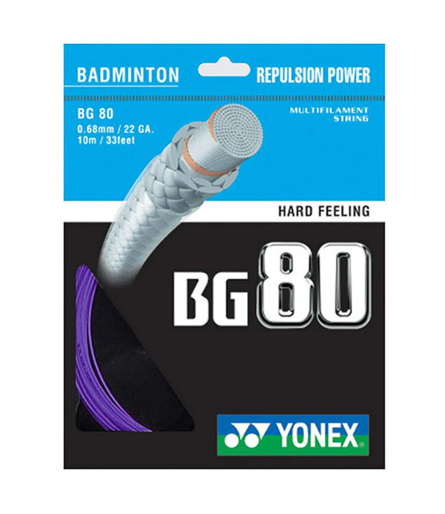Yonex BG 80 Badminton String Neon Pink Violet