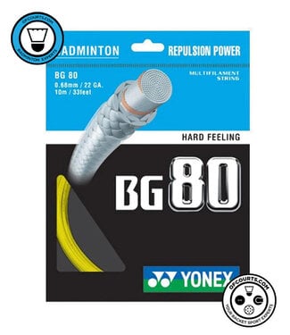 Yonex BG 80 Badminton String Yellow