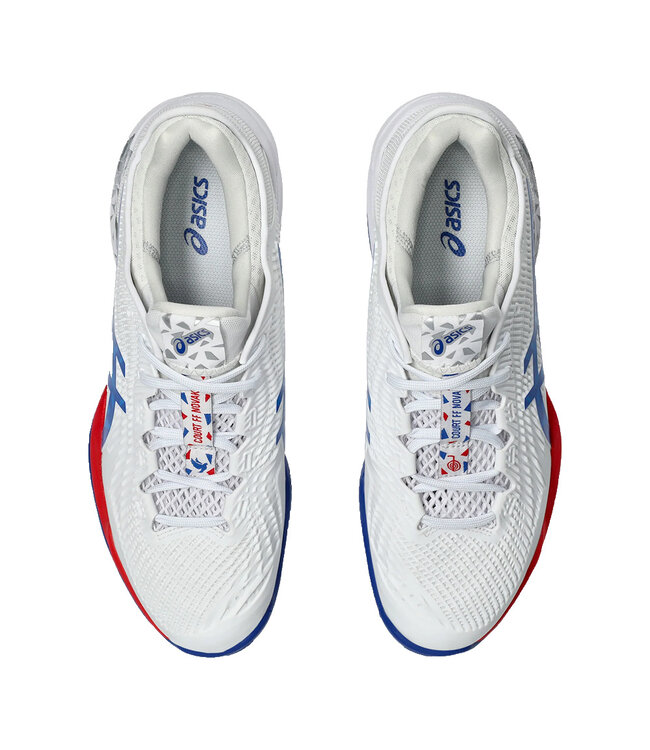 Asics Court FF 3 Novak Men's Tennis Shoe - White/Asics Blue
