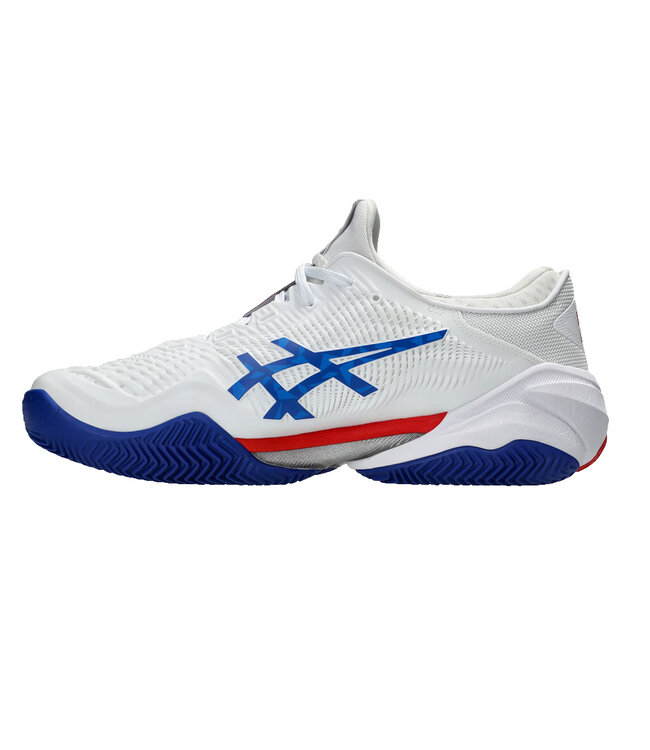 Asics Court FF 3 Novak Men's Tennis Shoe - White/Asics Blue