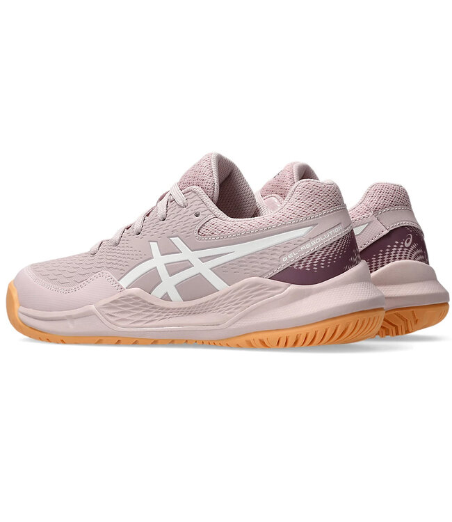 Asics Gel Resolution 9 GS Junior Tennis Shoe - Watershed Rose/White