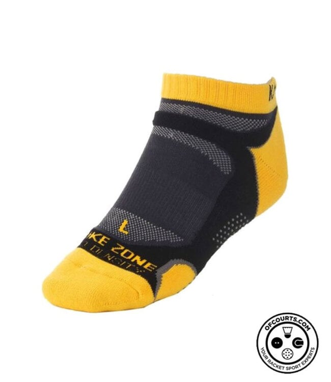 Karakal Mens X4-Trainer Sock - Black/Yellow