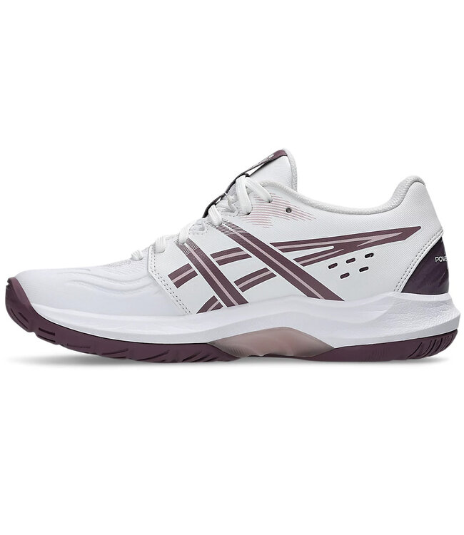 Asics Powerbreak FF Women's Indoor Shoe - White/Dusty Mauve
