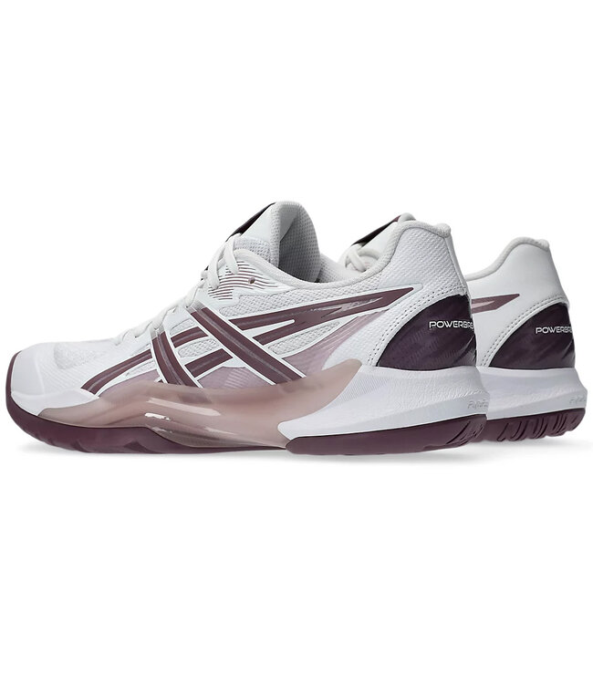 Asics Powerbreak FF Women's Indoor Shoe - White/Dusty Mauve
