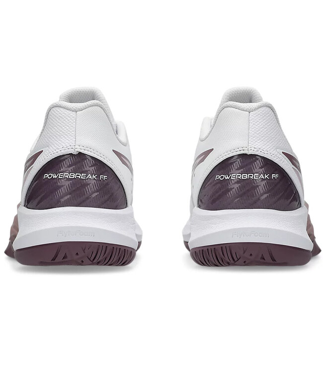 Asics Powerbreak FF Women's Indoor Shoe - White/Dusty Mauve