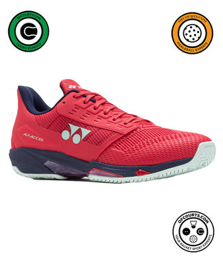 Yonex Power Cushion AD Accel Men's Tennis Shoe - Sunset Red