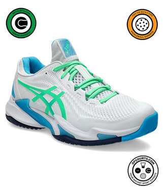Asics Court FF 3 Men's Tennis Shoes - White/New Leaf