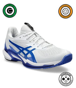 Asics Solution Speed FF 3 Men's Tennis Shoe - White/ Tuna Blue