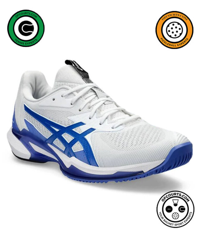 Asics Solution Speed FF 3 Men's Tennis Shoe - White/ Tuna Blue