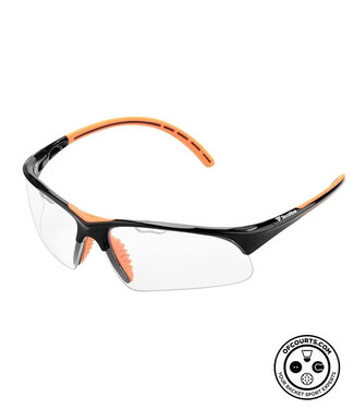 Tecnifibre Squash Eyewear - Black/Orange