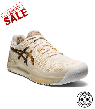 Asics Gel Resolution 8 L.E. Men's Tennis Shoe - Cream/Putty