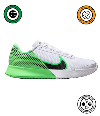 NIke Air Zoom Vapor Pro 2 Women's Shoe - White/Poison Green