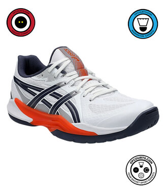 Asics Powerbreak FF Men's Indoor Shoe - White/Nova Orange