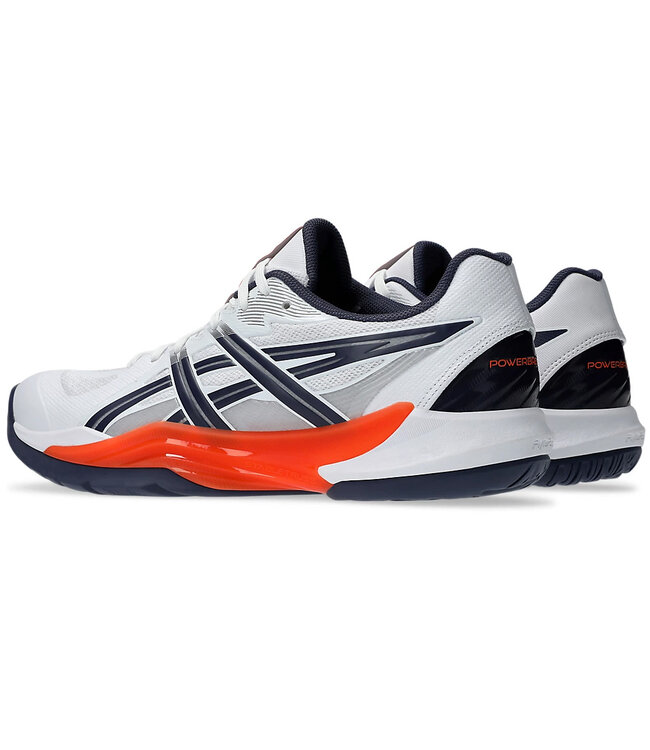Asics Powerbreak FF Men's Indoor Shoe - White/Nova Orange