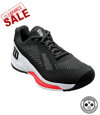 Wilson Rush Pro 4.0 Men's Tennis Shoe - Black/White/Red