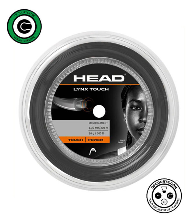 Head Lynx Touch 16g Tennis String Reel - Grey