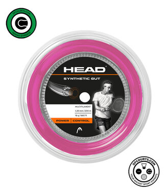 Head Synthetic Gut 16 Tennis String Reel - Pink