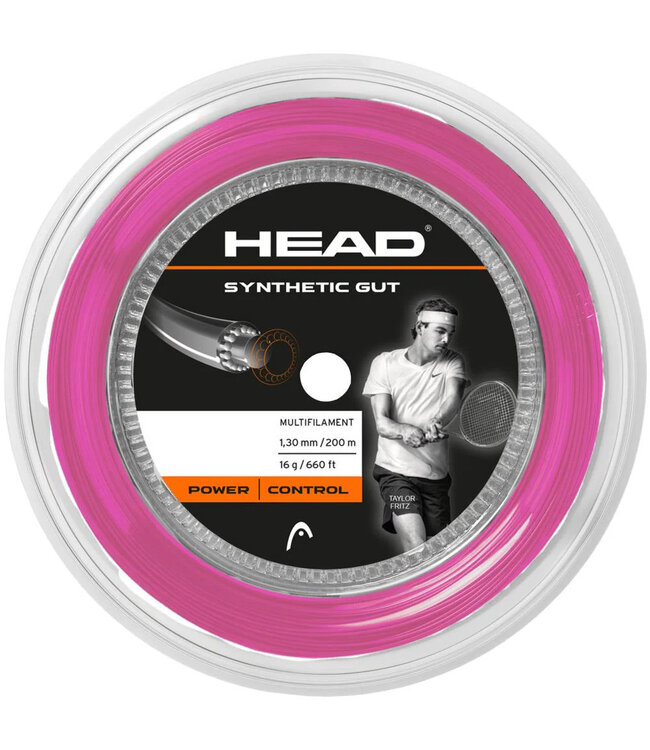 Head Synthetic Gut 16 Tennis String Reel - Pink