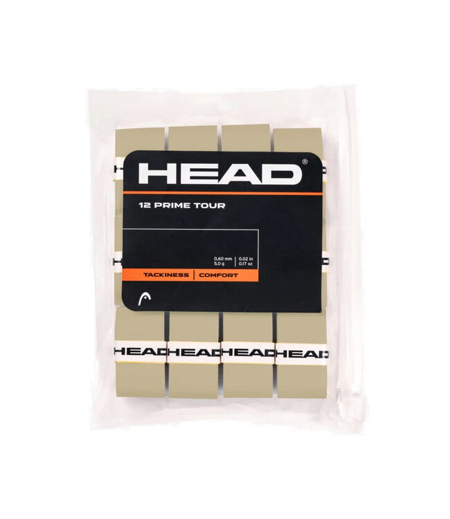 Head Prime Tour Overgrip 12 Pack - Grey