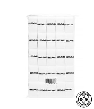 Head Prime Tour Overgrips Clear Polybag 50 Pack - White