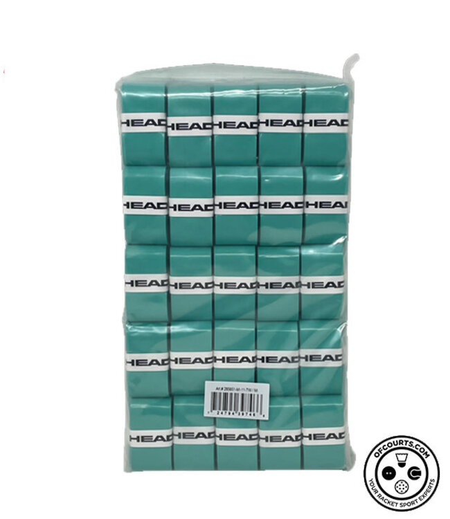 Head Prime Tour Overgrips Clear Polybag 50 Pack - Mint