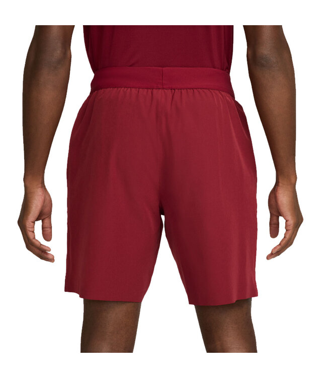NIke Court DF Advantage 8in Short - Team Red/White