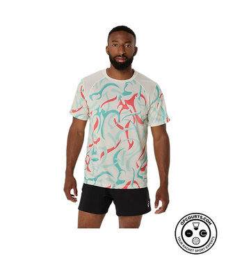 Asics Road All Over Print Short Sleeve Top