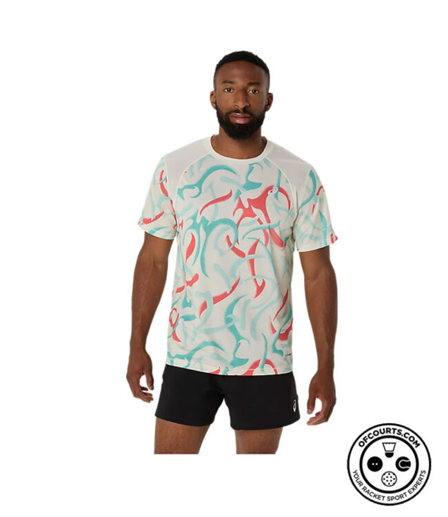 Asics Road All Over Print Short Sleeve Top