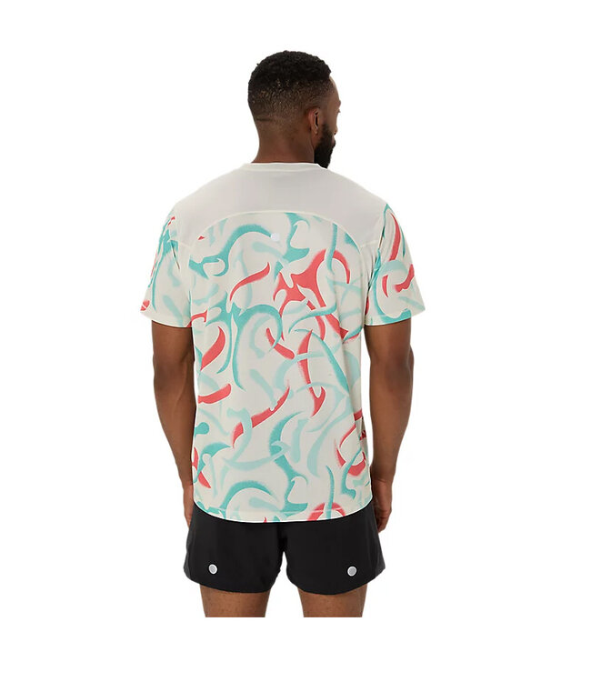 Asics Road All Over Print Short Sleeve Top