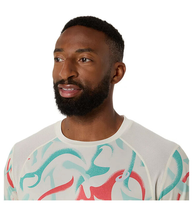 Asics Road All Over Print Short Sleeve Top