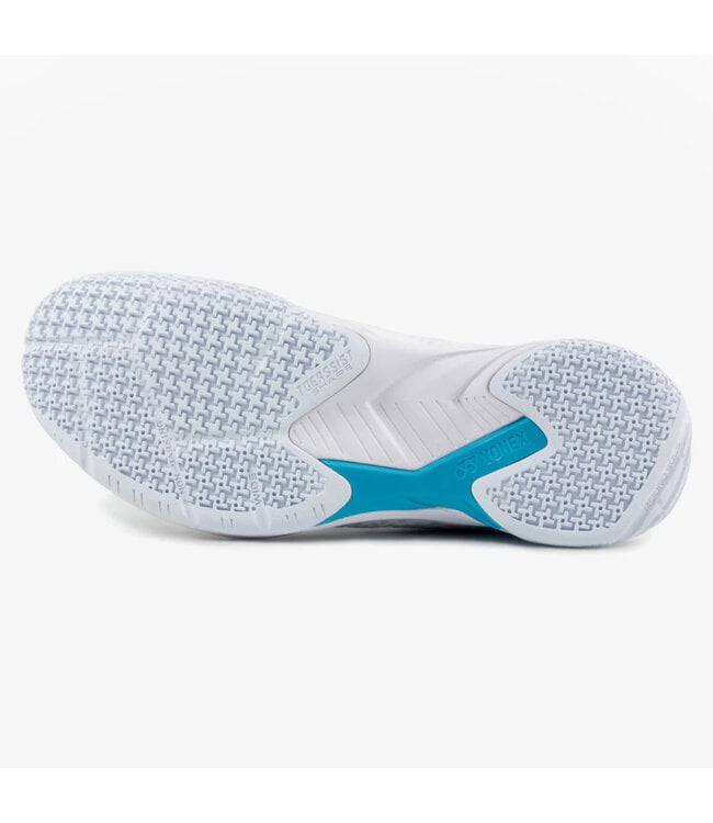 Yonex Power Cushion Cascade Accel WIDE Women's Indoor Shoe - White/Sky Blue