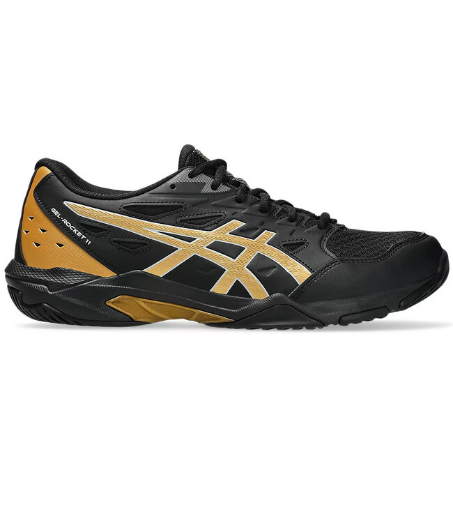 Asics Gel Rocket 11 Wide Men's Indoor Shoe - Black/Piedmont Grey @ Lowest Price