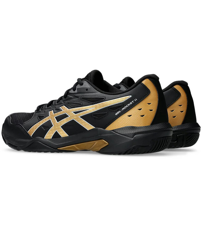 Asics Gel Rocket 11 Wide Men's Indoor Shoe - Black/Piedmont Grey @ Lowest Price