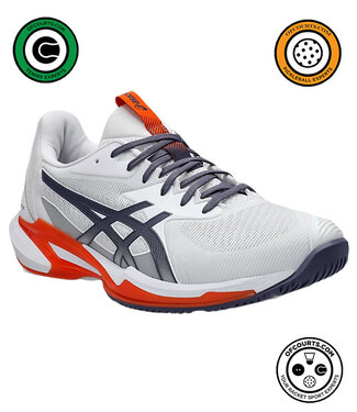 Asics Solution Speed FF 3 Men's Tennis Shoe - White/Greyish Purple