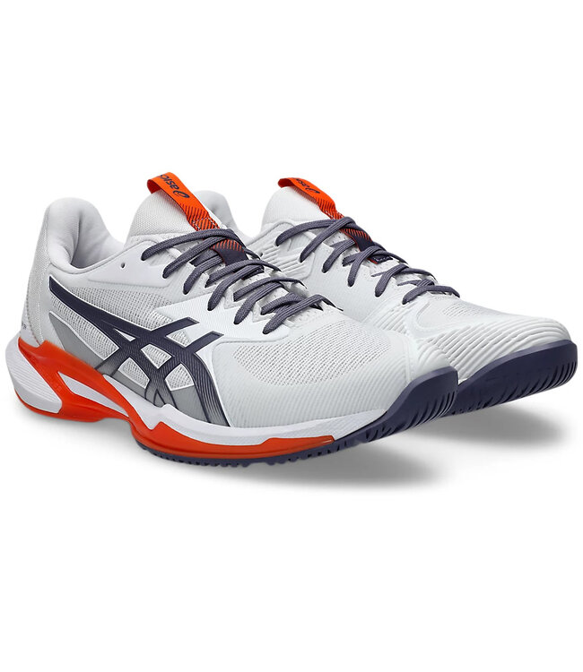 Asics Solution Speed FF 3 Men's Tennis Shoe - White/Greyish Purple