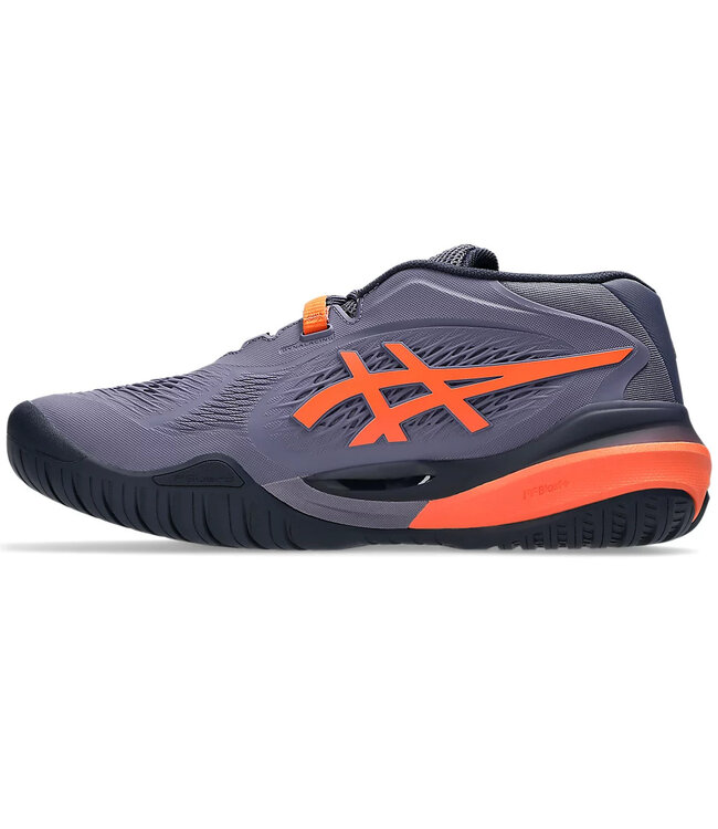 Asics Gel Resolution X Wide Men's Tennis Shoe - Greyish Purple/Nova Orange