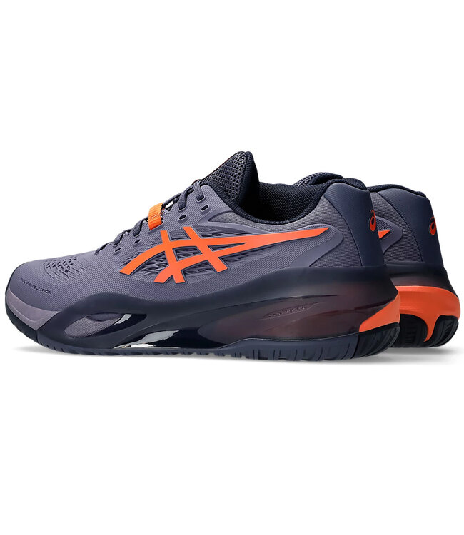 Asics Gel Resolution X Wide Men's Tennis Shoe - Greyish Purple/Nova Orange