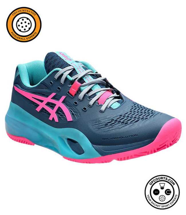 Asics Men's Gel-Resolution X Padel - Mako Blue/Hot Pink