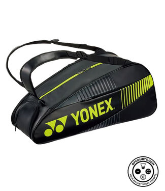 Yonex 82426 ACTIVE Racket Bag 6Pack - Black/Lime Green