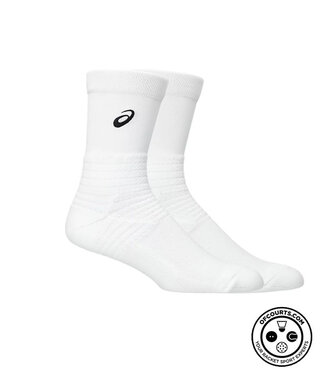 Asics Resolution Crew Socks - White