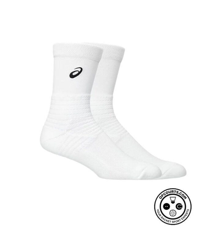 Asics Resolution Crew Socks - White