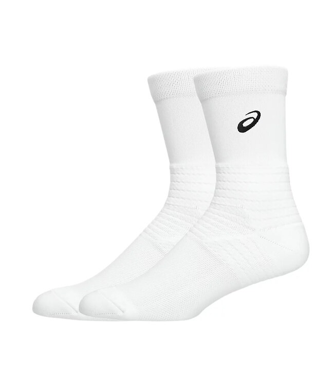 Asics Resolution Crew Socks - White