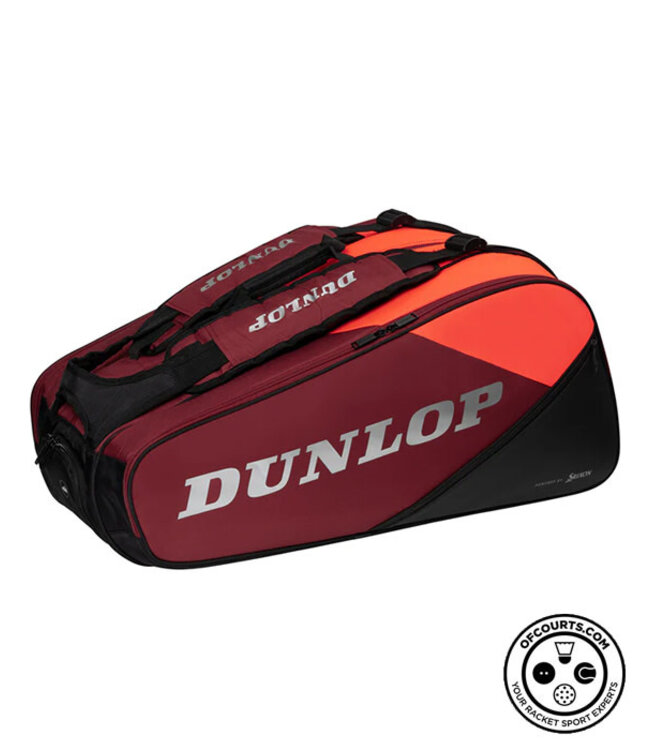 Dunlop CX Performance 12 Pack Racquet Bag - Red/Black